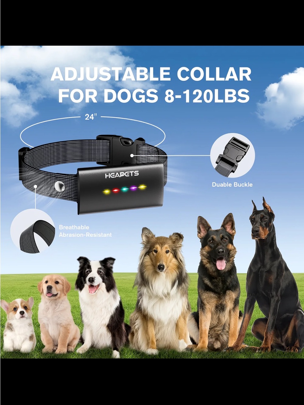 Heapets Advanced Dog Training Collar NWT